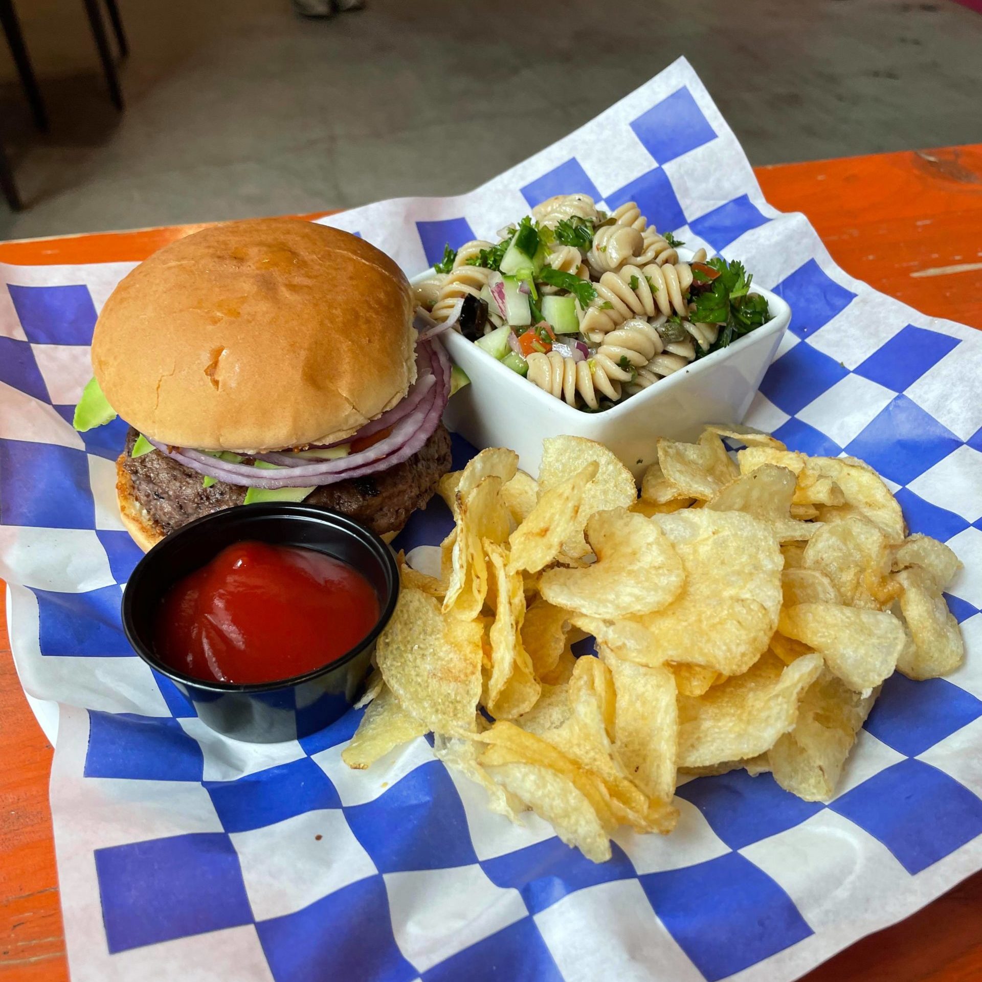 Special Black Bean Burger Silver Branch Brewing Co 
