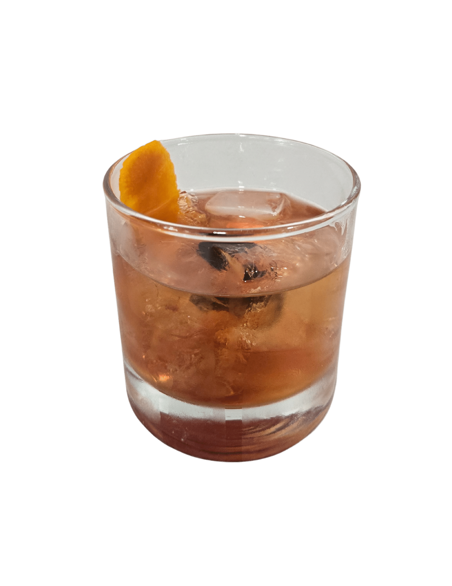 The classic whiskey cocktail. House bourbon, simple syrup, angostura bitters garnished with brandied cherry and an orange garnish.