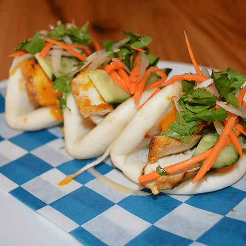 Mango Habanero Chicken Bao Buns