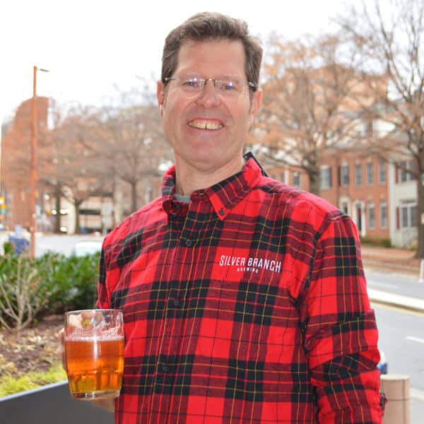 Silver Branch Embroidered Logo Red and Black Flannel