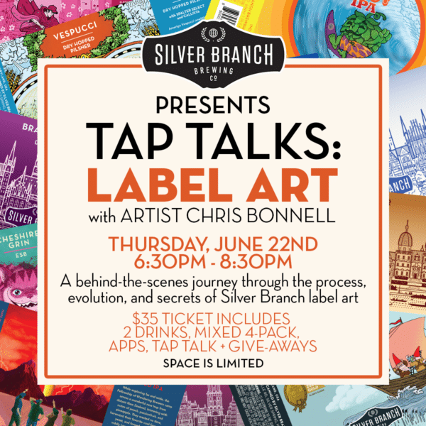 Silver Branch Tap Talks Label Art