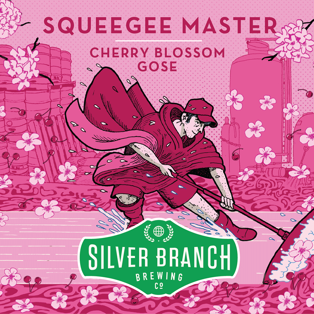 Squeegee Master Cherry Blossom and Lime