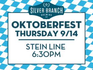 Silver Branch Brewing Oktoberfest Thursday 9/14