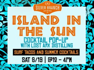 Island in the Sun cocktail pop up