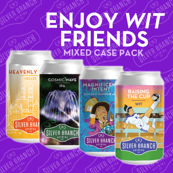 Silver Branch Brewing Mixed Case Wit IPA Golden Ale Helles