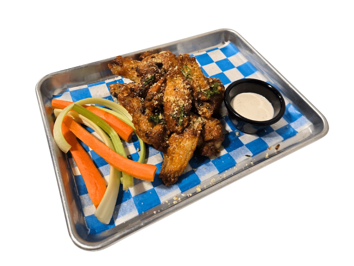 10 Lemon-Pepper-Parm Wings